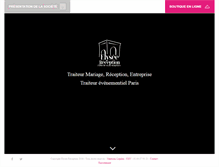 Tablet Screenshot of elysee-reception.fr
